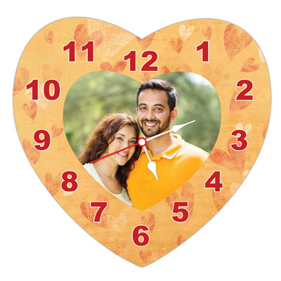 "PVC  Heart Clock -Code 2 - Click here to View more details about this Product